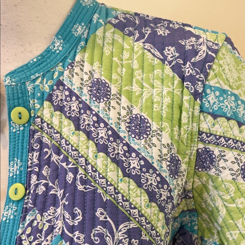 Appleseed's Multicolor Patterned Quilted Jacket - image 4